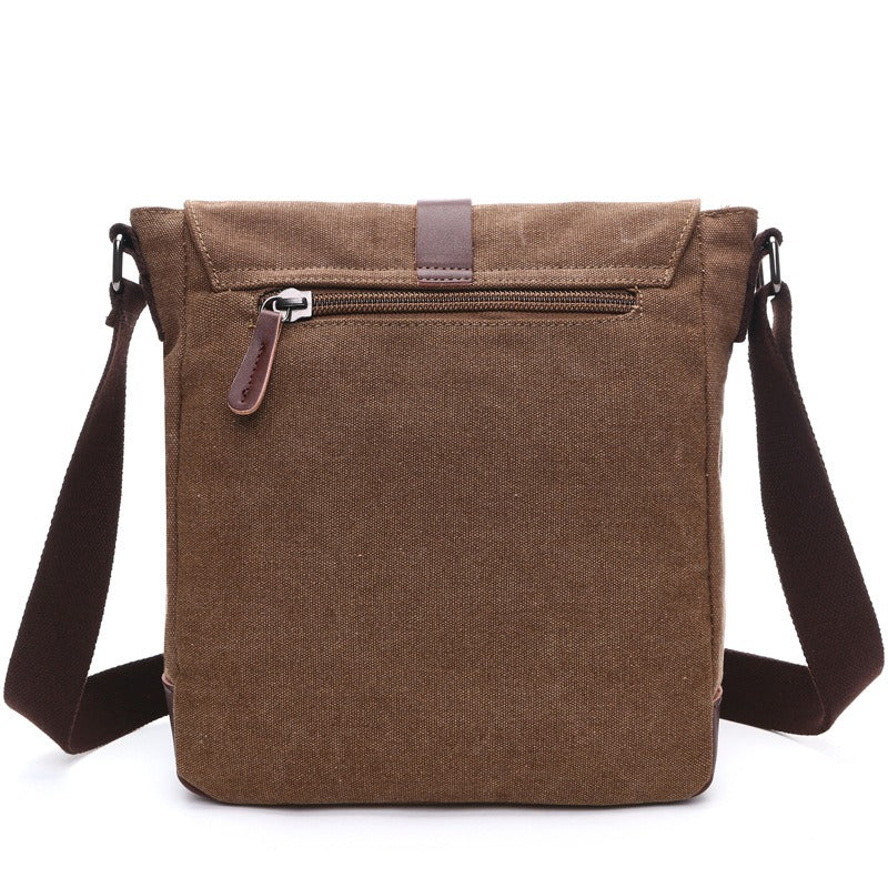 Men's Business Messenger Shoulder Bag Casual Office Travel Bag Brown Black