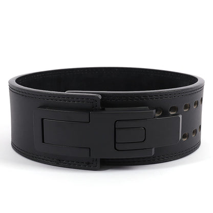 Leather Weightlifting Belt Heavy Duty Lumbar Support Gym Deadlift Squat Training