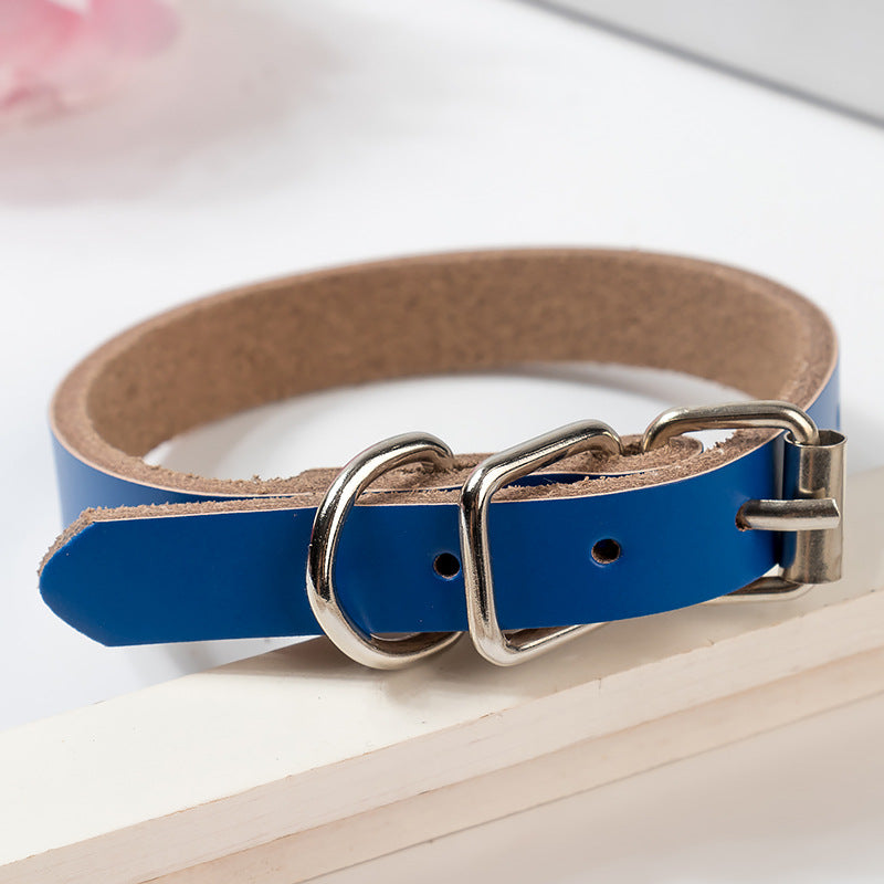 Pet Supplies Real Leather Dog Collars Pure Leather Dog Collars Dog Chains