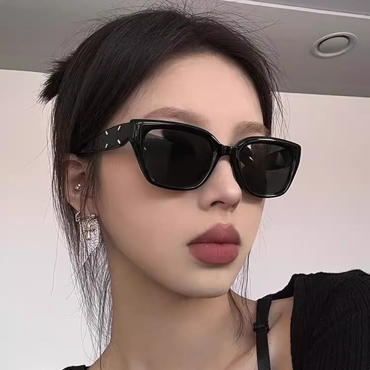 Women's Square Cat Eye Sunglasses UV Protection Retro Style Slim Face Shaping