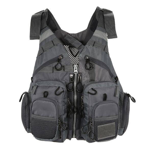Multifunctional Fishing Life Vest Breathable Safety Utility Jacket Outdoor Sports