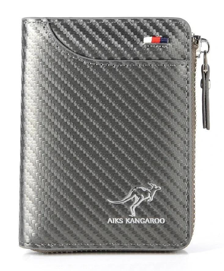 Men's Faux Leather Wallet Slim RFID Blocking Bifold Credit Card Holder Secure