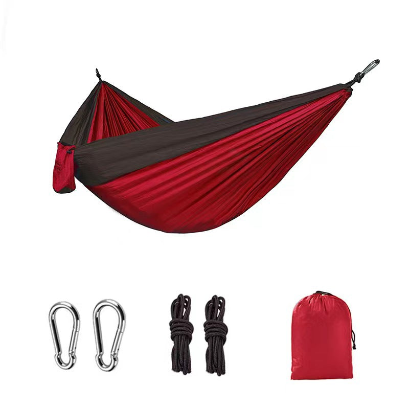 Parachute Fabric Hammock for Camping, Single or Double, Indoor or Outdoor Use