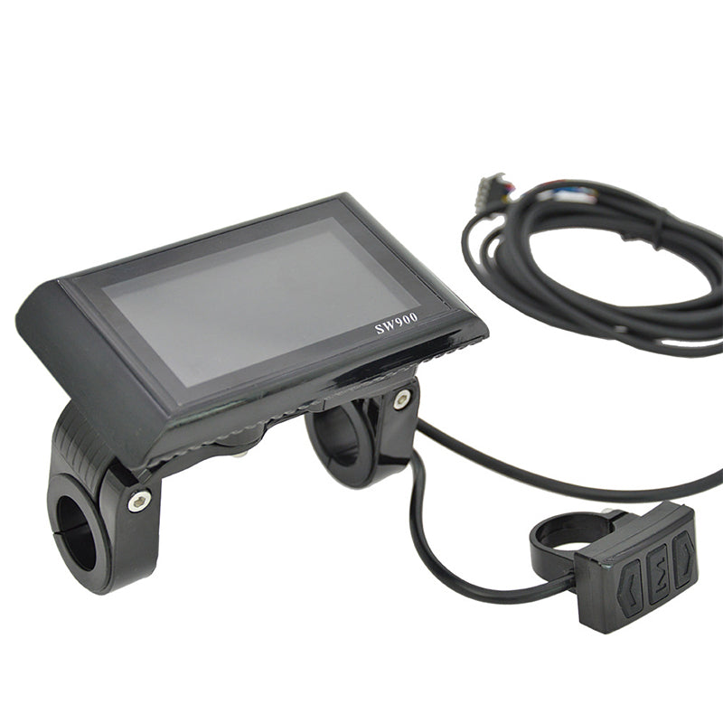 SW900 LCD Smart Meter for E-Scooters and Mountain Bikes, 5/6-pin Data Display