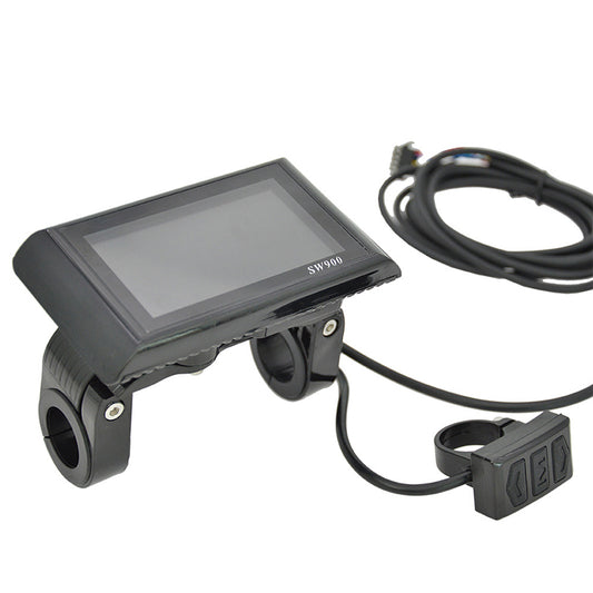 SW900 LCD Smart Meter for E-Scooters and Mountain Bikes, 5/6-pin Data Display