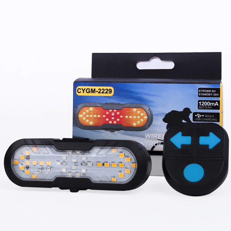 USB-C Rechargeable Bike Tail Lamp Wireless Turn Signal Horn Safety Equipment