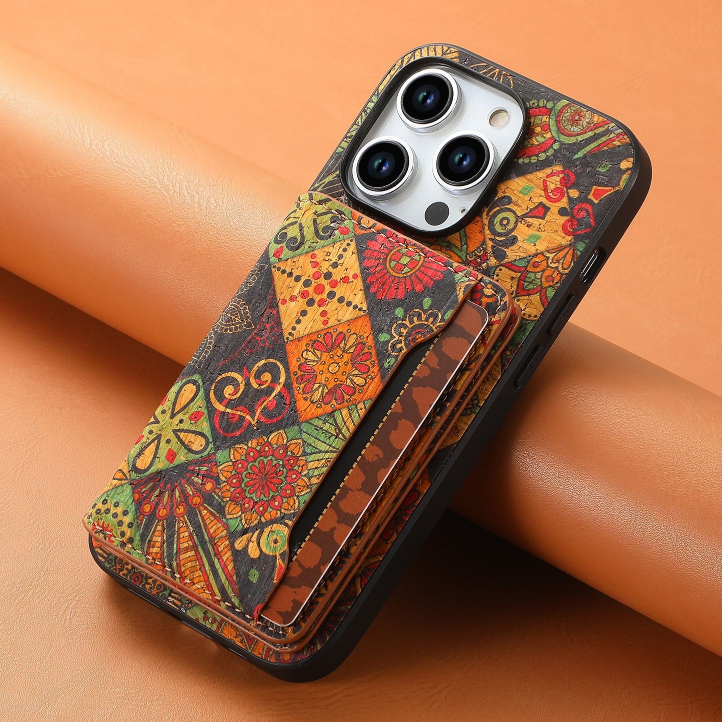 For iPhone 17 16 15 13 12 11 Pro Max Durable Faux Leather Wallet Case Card Slots Stand