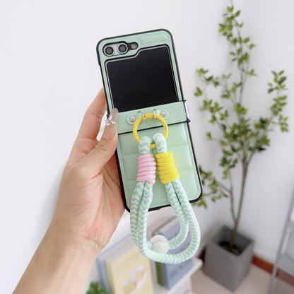 For Samsung Galaxy Z Flip Leather Stripe Case 5th Gen Smartphone Protection