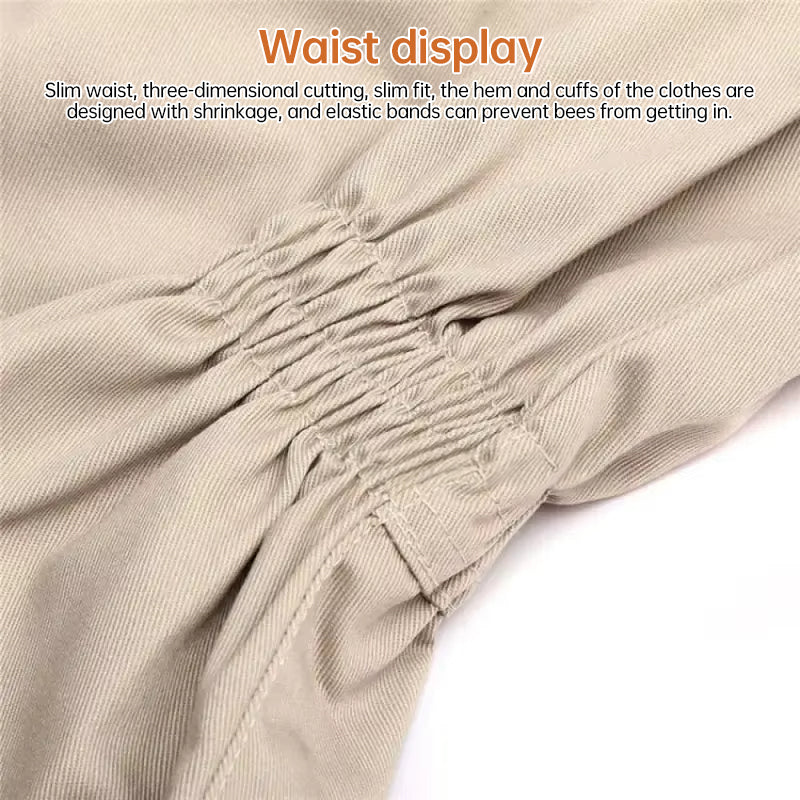 Beekeeper Protective Full Body Suit Ventilated Mesh Safety Apparel Gloves Included