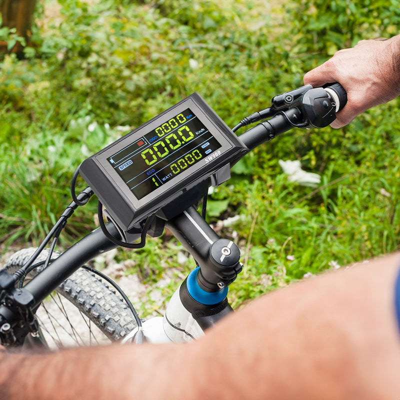 SW900 LCD Smart Meter for E-Scooters and Mountain Bikes, 5/6-pin Data Display