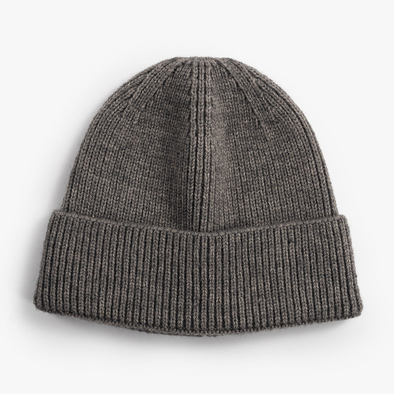 Men's Winter Wool Blend Knitted Beanie Thermal Warm Windproof Head Accessory