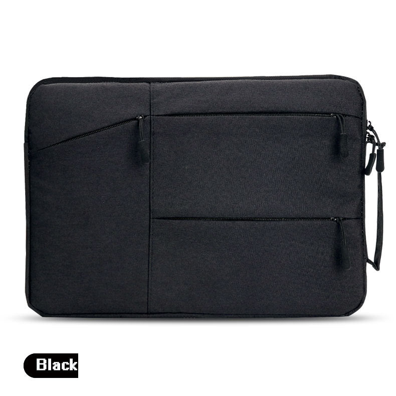 Laptop Bag 15.6 Inches Rectangular Oxford Cloth Dual Zip Three External Pockets