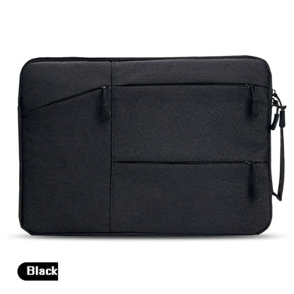 Laptop Bag 15.6 Inches Rectangular Oxford Cloth Dual Zip Three External Pockets
