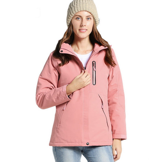 USB Heated Outdoor Jacket Windproof Waterproof Thermal Ski Camping Coat