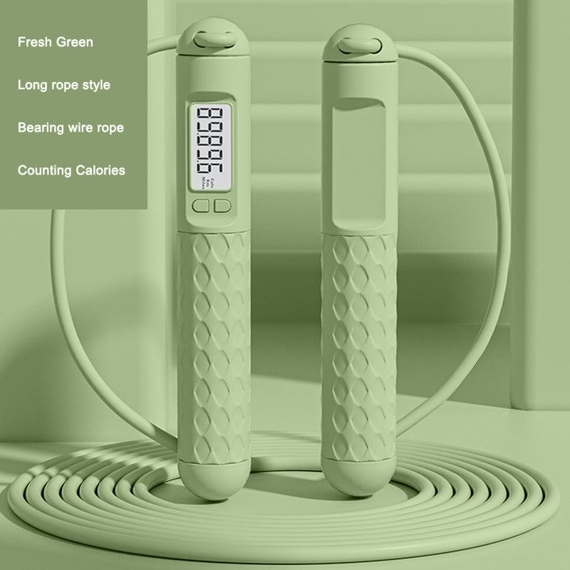 Digital Exercise Skipping Rope Calorie Counter Speed Control Workout Accessory