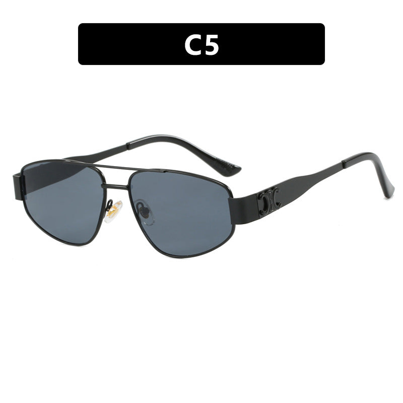 Women's Metal Frame Sunglasses UV Protection Durable Scratch Resistant Stylish