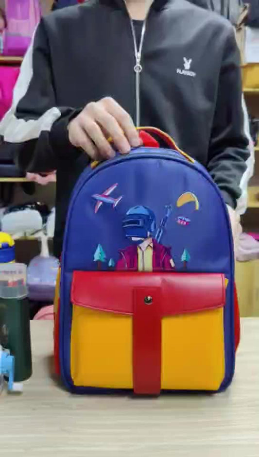Kids Cartoon Backpack Lightweight School Bag Ages 3-5 Durable Adjustable Straps