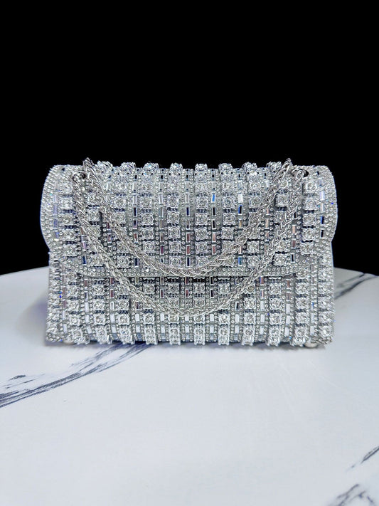 Elegant Women's Rhinestone Handbag Clutch Crossbody Bag Banquets Parties