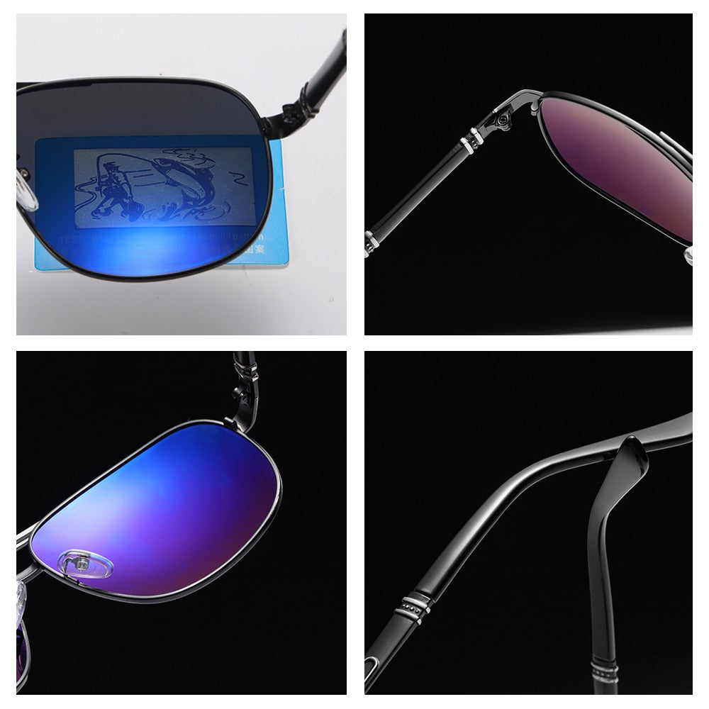 Men's Polarized Alloy Frame Driving Sunglasses UV400 Premium Sports Eyewear