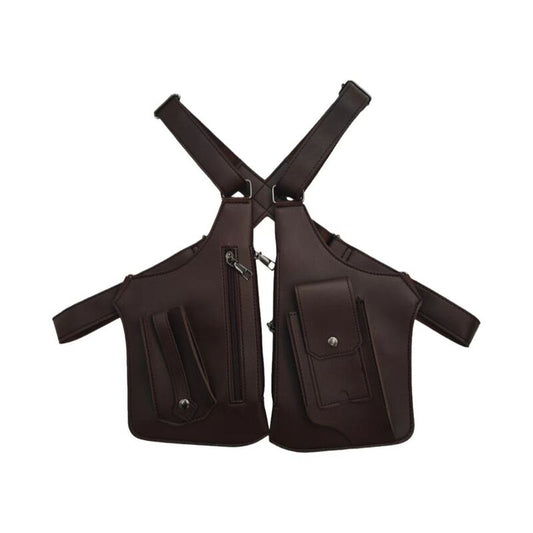 Faux Leather Underarm Sling Bag with Hidden Pocket Anti-Theft Adjustable Strap