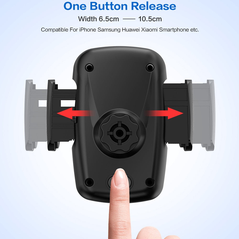 360-Degree Rotatable Car Phone Holder Extendable Arm Dashboard Windshield Mount