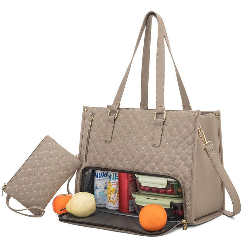 Insulated Tote Bag 15.6 Inch Laptop Storage Temperature Control Water Resistant