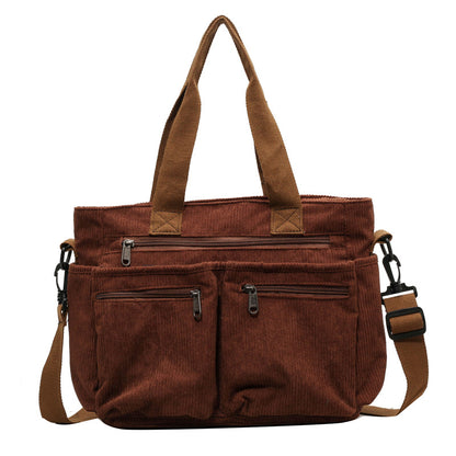 Velvet Crossbody Bag Expansive Storage Secure Zipper Adjustable Shoulder Strap