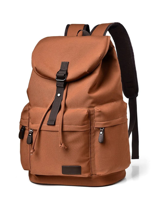 Adjustable Strap Canvas Backpack Multi Pockets Durable School Travel Rucksack