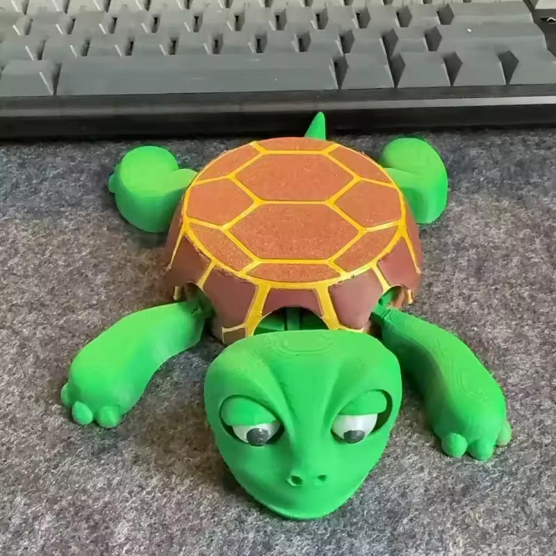 3D-Printed Turtle Coaster Stress Relief Insulated Mug Holder Home Office Decor