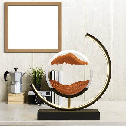 LED Flowing Sand Art Painting Lamp, Illuminated Night Light for Home Decoration