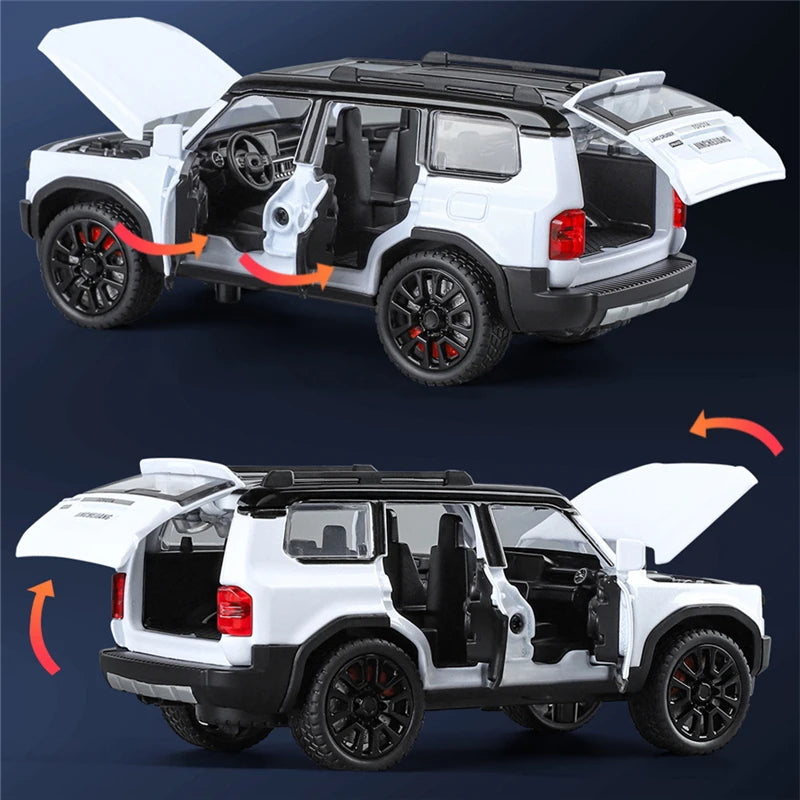 1:32 Scale Prado SUV Model Toy Alloy Construction Sound Light Features Age 7-14