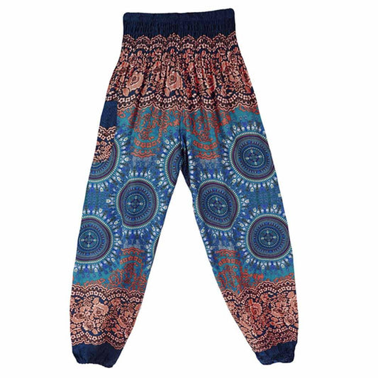 Women's Boho Harem Pants Hippie Style Yoga Trousers One Size Comfort