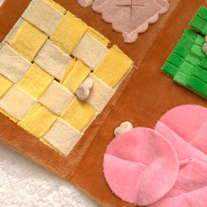 Interactive Plush Scent Dog Toy Sound Puzzle Challenge Emitting Noise Game Play