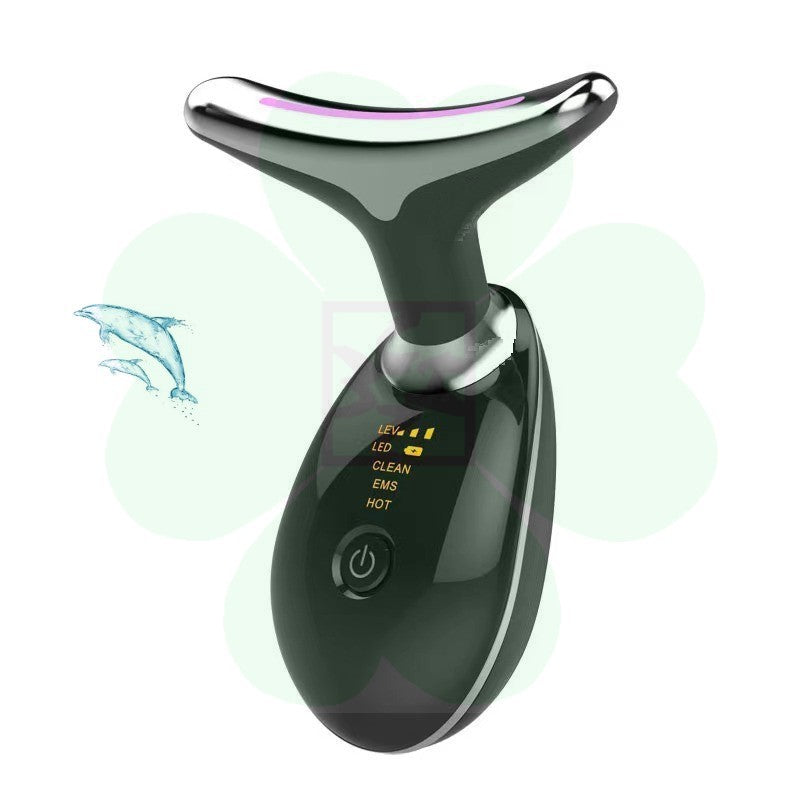 Neck Skin Revitalization Device LED Light Vibration Wrinkle Reduction Therapy