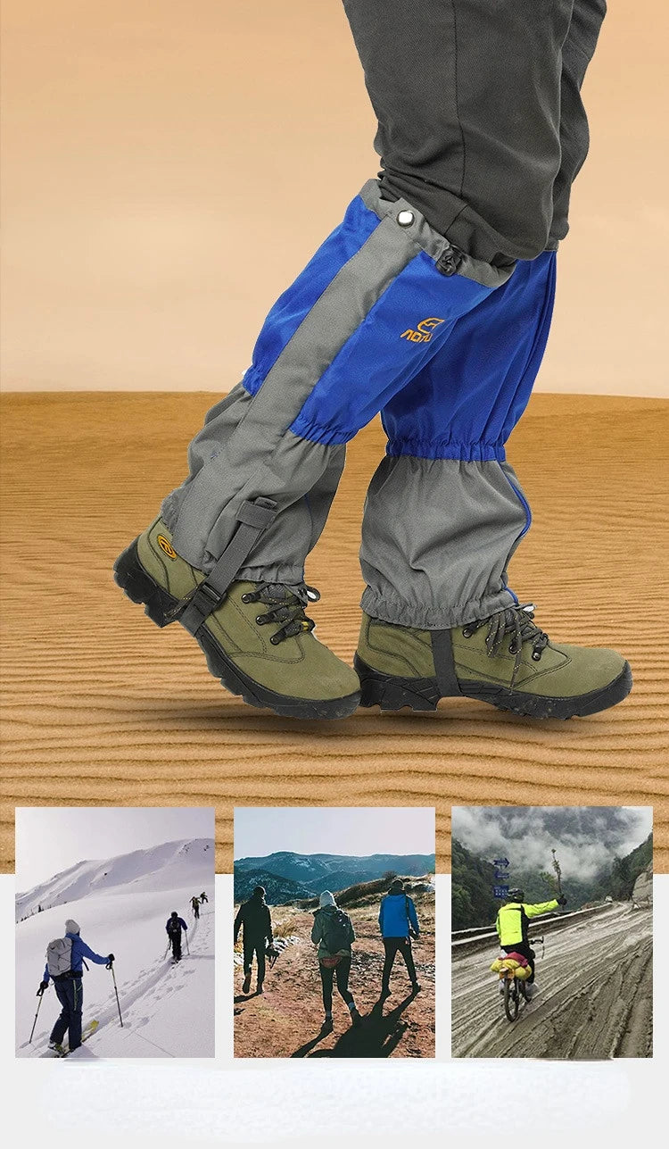 Waterproof Snowshoe Leg Gaiters Adjustable Outdoor Hiking Protection Unisex Gear