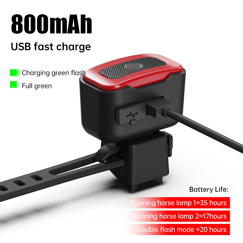 LED Bicycle Taillight USB Rechargeable Smart Safety Light with Induction Brake