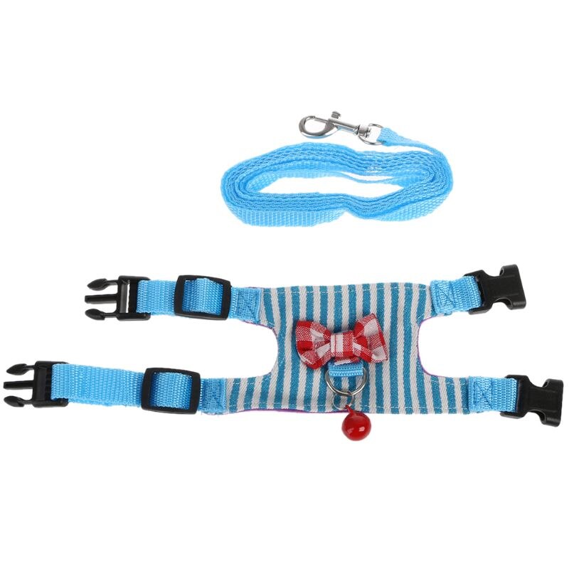 Adjustable Hamster Rabbit Harness Leash Set Small Pets Guinea Pigs Ferrets Chinchillas