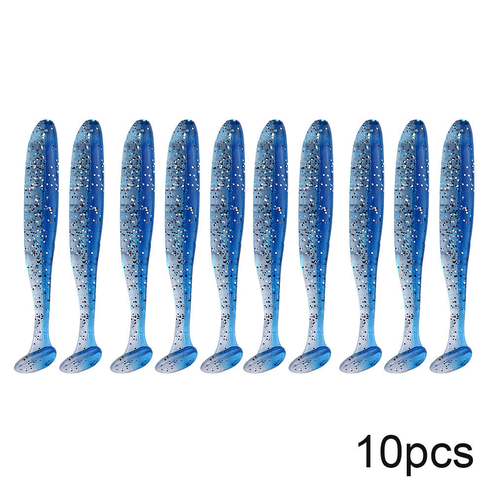Eco-Friendly Silicone Sea Fishing Lures 7cm 2g Long-Distance Casting Set of 10