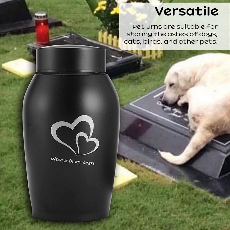 Stainless Steel Pet Memorial Urn Moisture Proof Portable Ash Keepsake Small Pets
