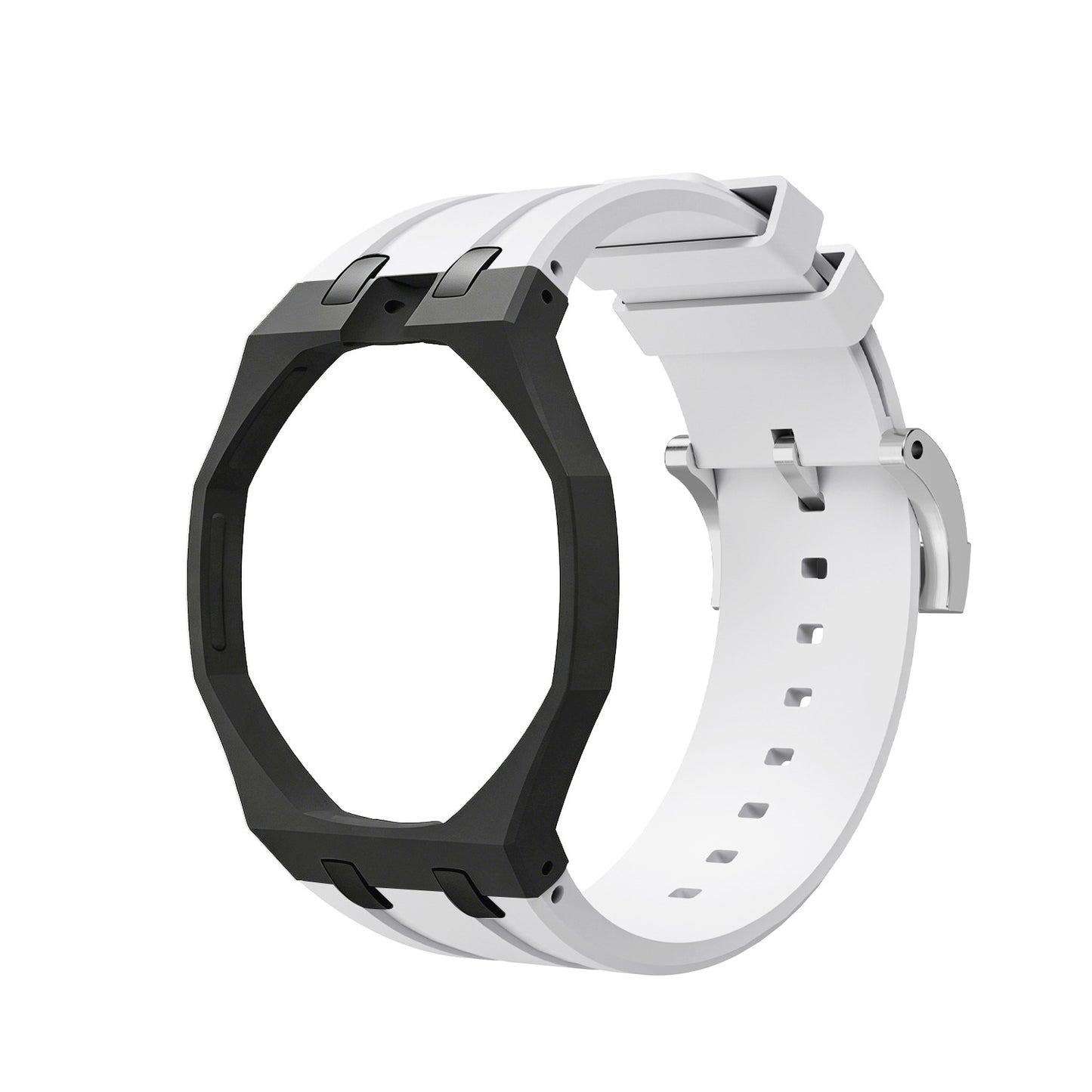 For AP x Swatch Royal Pop Watch Case Silicone Strap Adjustable Buckle Band
