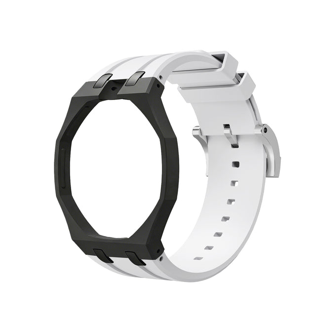 For AP x Swatch Royal Pop Watch Case Silicone Strap Adjustable Buckle Band
