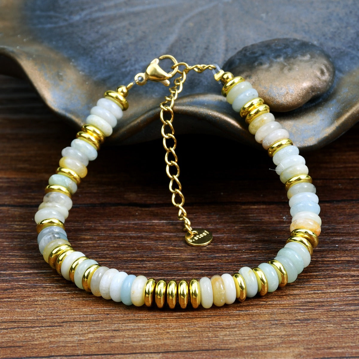 Natural Stone Crystal Bead Bracelet Women Non Fading Jewellery