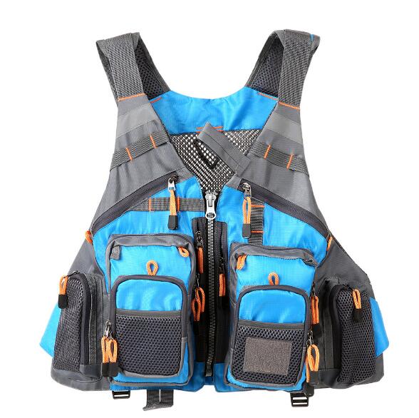 Multifunctional Fishing Life Vest Breathable Safety Utility Jacket Outdoor Sports