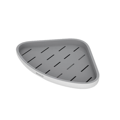 Bathroom Wall Mounted Storage Rack Triangular Shelf Non Perforated Drainage Slot