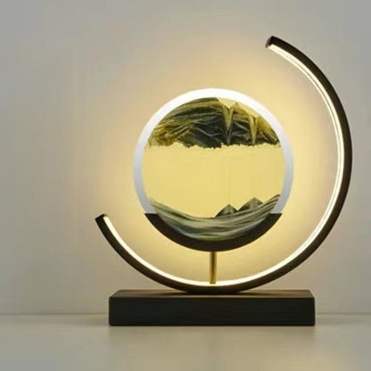 LED Flowing Sand Art Painting Lamp, Illuminated Night Light for Home Decoration