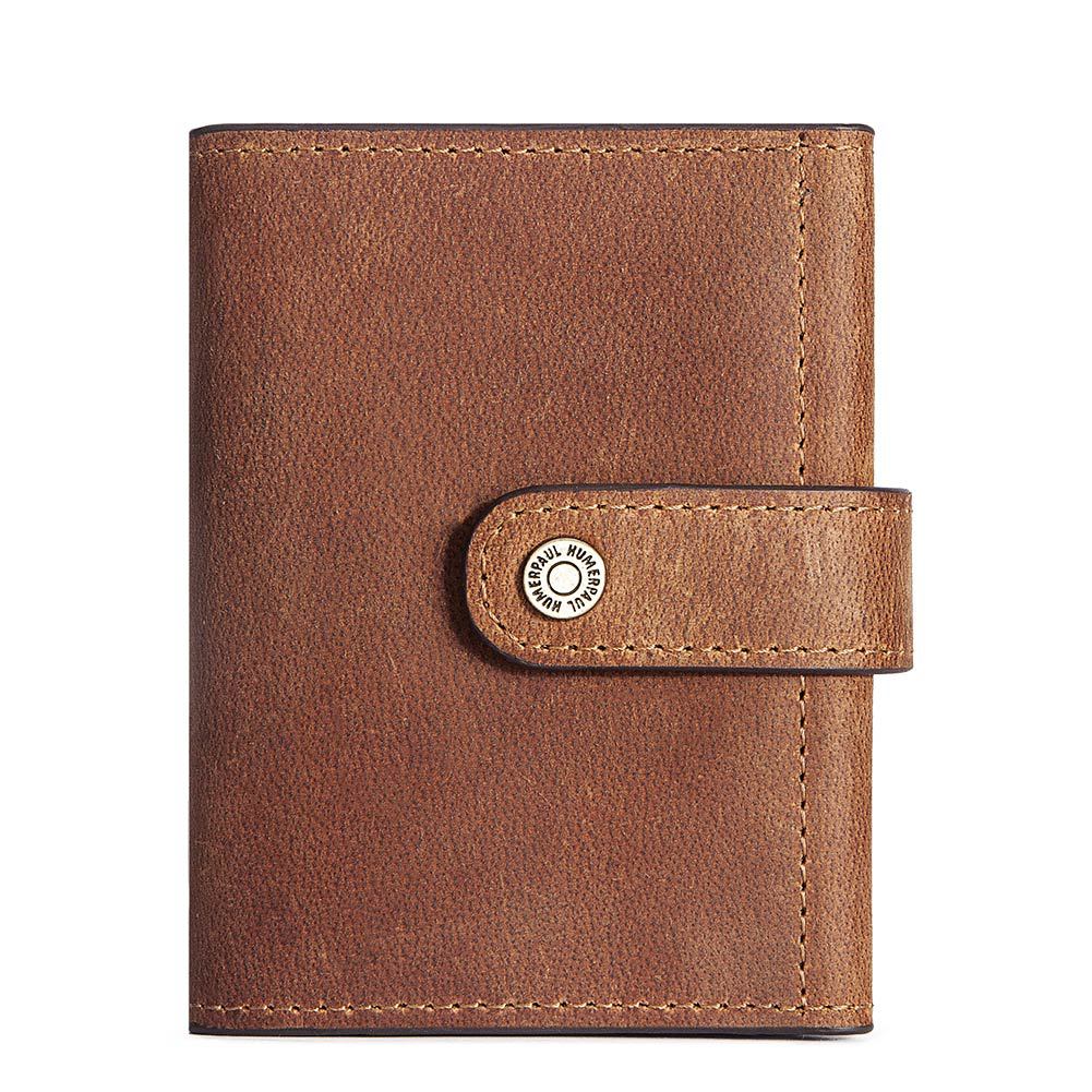 Genuine Leather Mens Wallet Coin Purse RFID Protection Multiple Card Slots Secure