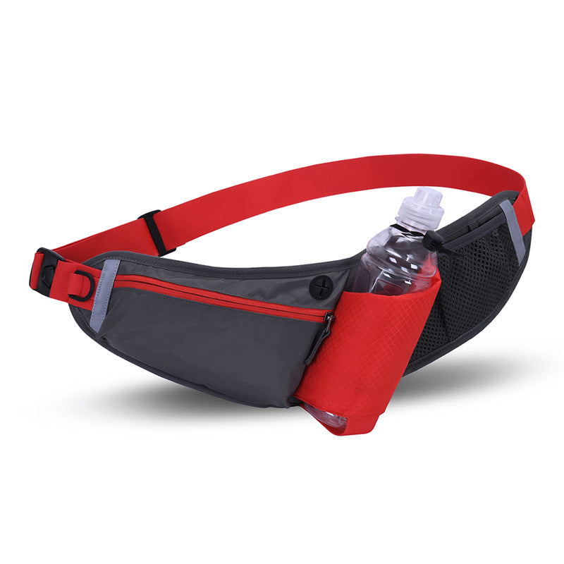 Adjustable Hydration Running Waist Pack Water Bottle Holder Storage Pockets Sport