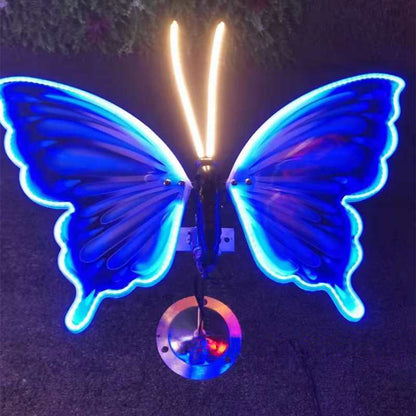 LED Butterfly Lights USB Rechargeable Dynamic Wing Motion Garden Outdoor Decor