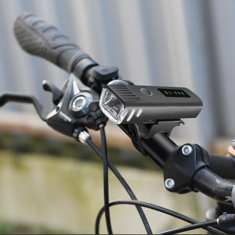 LED Bike Headlight and Taillight Set, Mountain Cycling Headlamp, Light Sensor