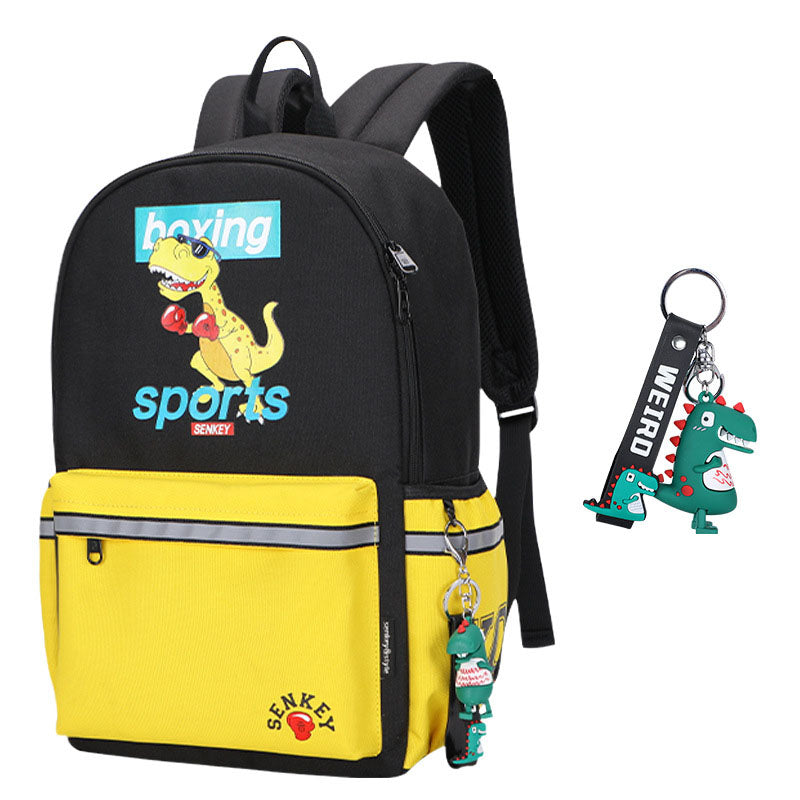 Kids Dinosaur Cartoon Anime School Backpack Lightweight Adjustable Padded Straps